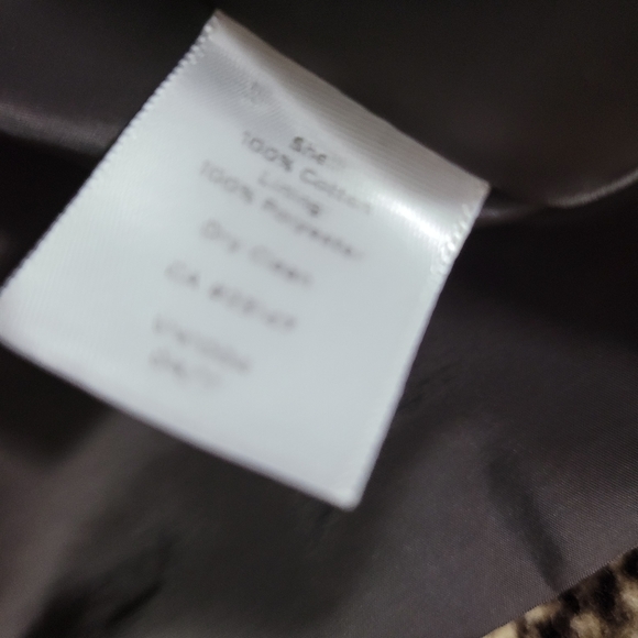 Talbots Leopard Print kelli swing coat 16P - Picture 4 of 8